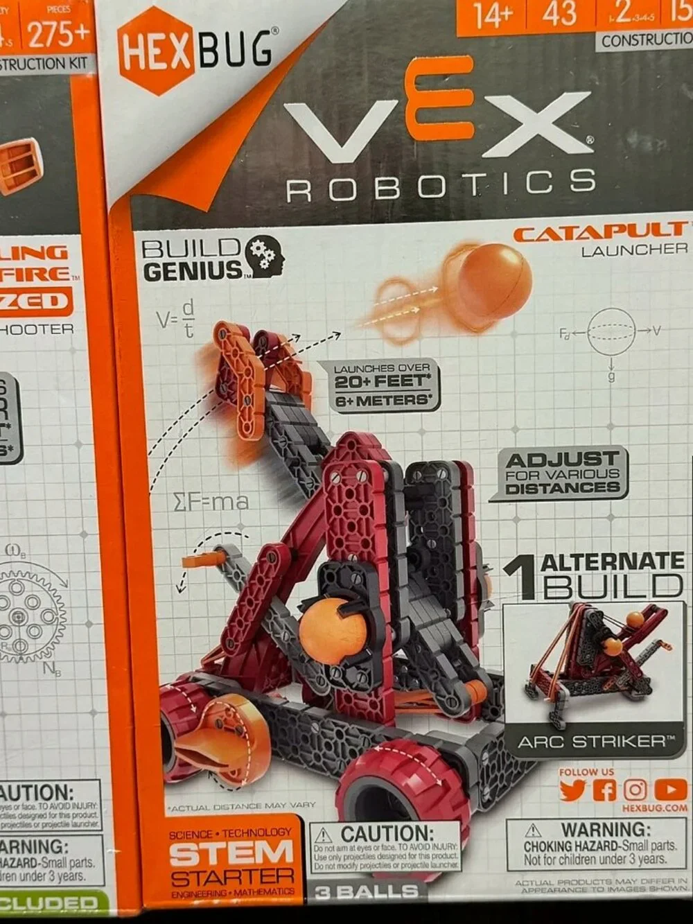 Hexbug Vex Robotics Launchers Stem Construction Kit Bundle 3 Pack